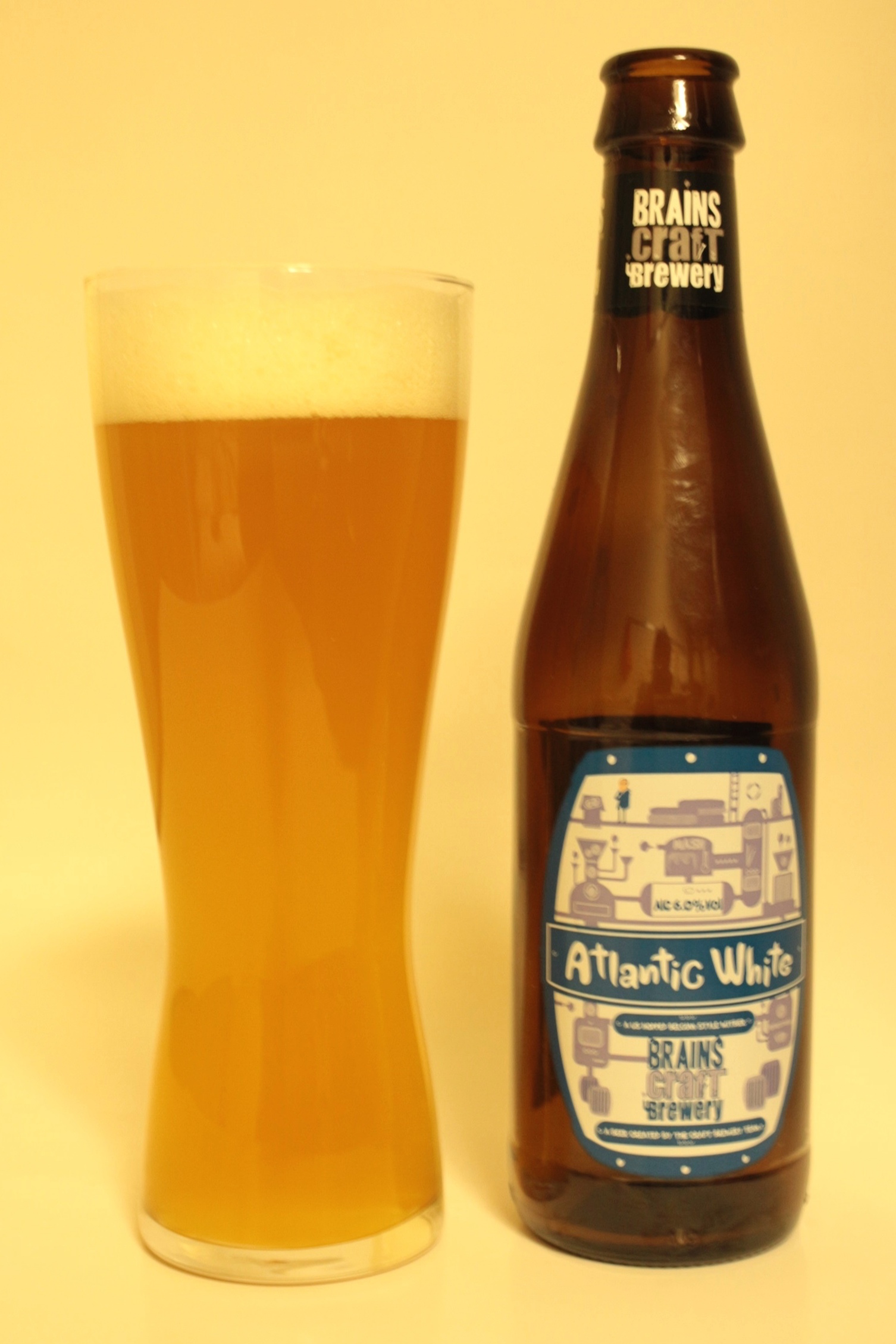 U K Brains Craft Brewery Atlantic White